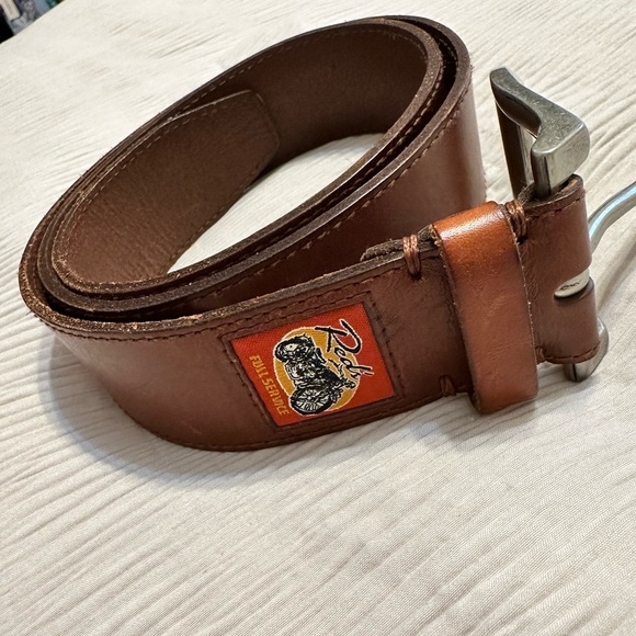 🆕Fossil Vintage Red Brown Leather Belt Size 32 NWT - Picture 1 of 8